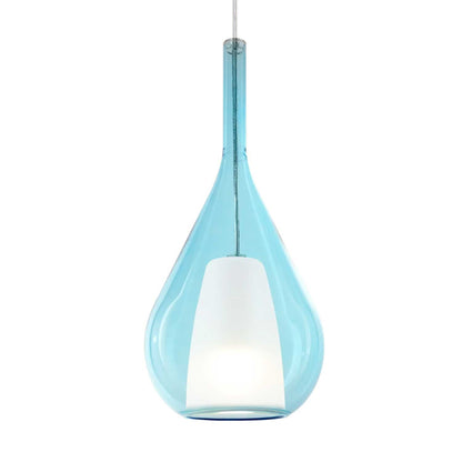 Suspensie KALIQUE 3 – sticlă suflată, exterior transparent