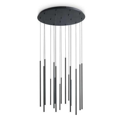 Candelabru LOOK – compoziție de tije LED, hol de intrare