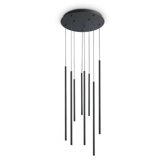 Candelabru LOOK – compoziție de tije LED, hol de intrare