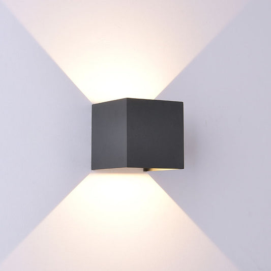 Aplică exterior Cub cu LED 10cm - Davos