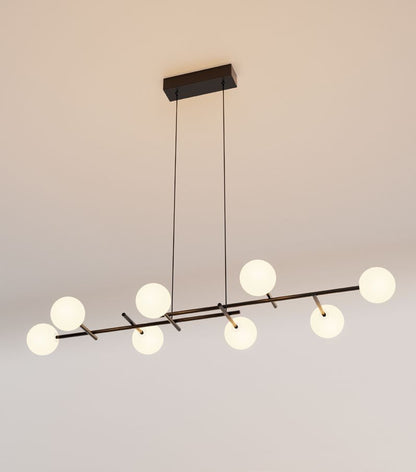 Lustră cu LED 116cm, Negru - Cellar