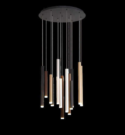 Lustră Minimalistă cu LED 60cm, Multicolor - Cala