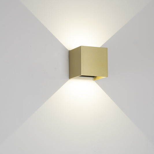 Aplică perete Cub cu LED Exterior 10cm, H 10cm - Davos