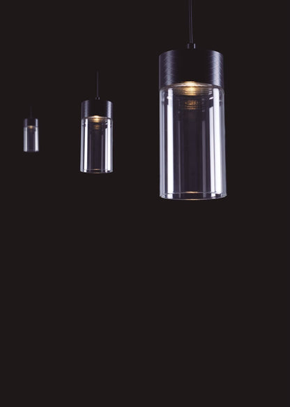 Pendul cu LED 5cm, H 9,3cm, Negru - Gruissan