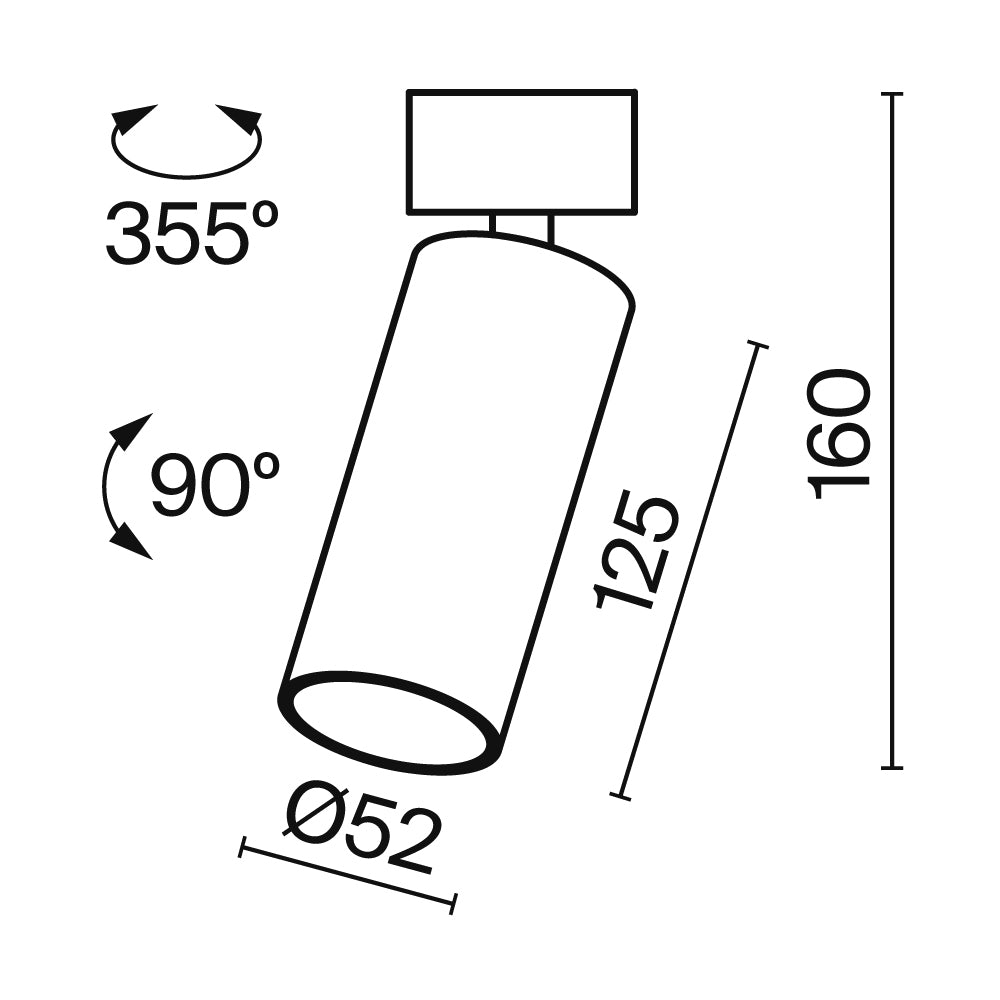 Schiță tehnică C055CL-L12B3K-W-B