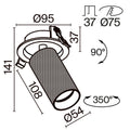 Schiță tehnică C081CL-01-GU10-B