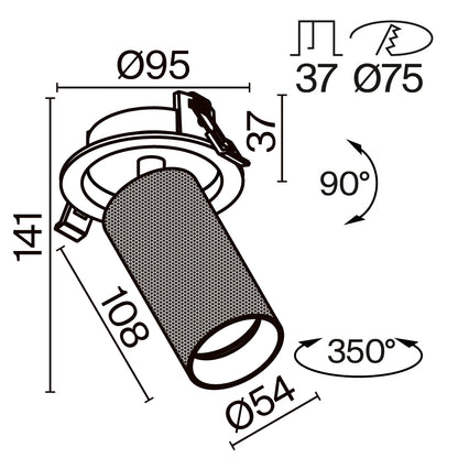 Schiță tehnică C081CL-01-GU10-B