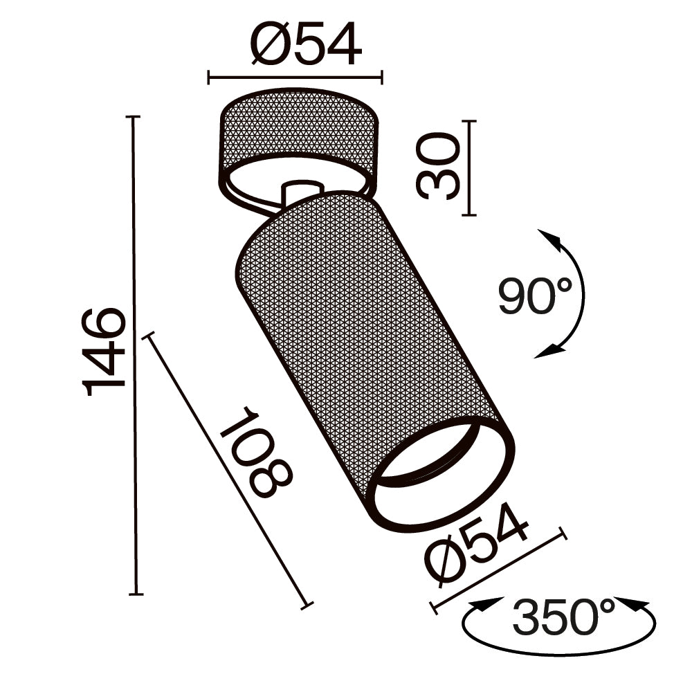 Schiță tehnică C082CL-01-GU10-B