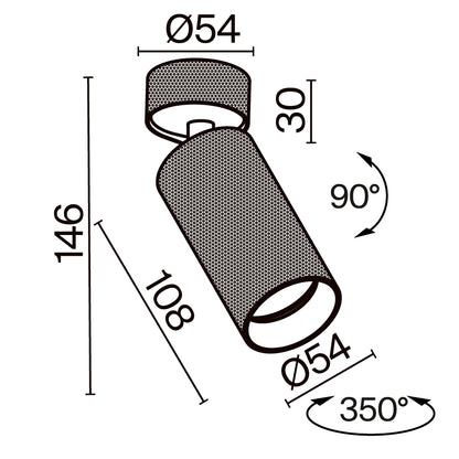 Schiță tehnică C082CL-01-GU10-B