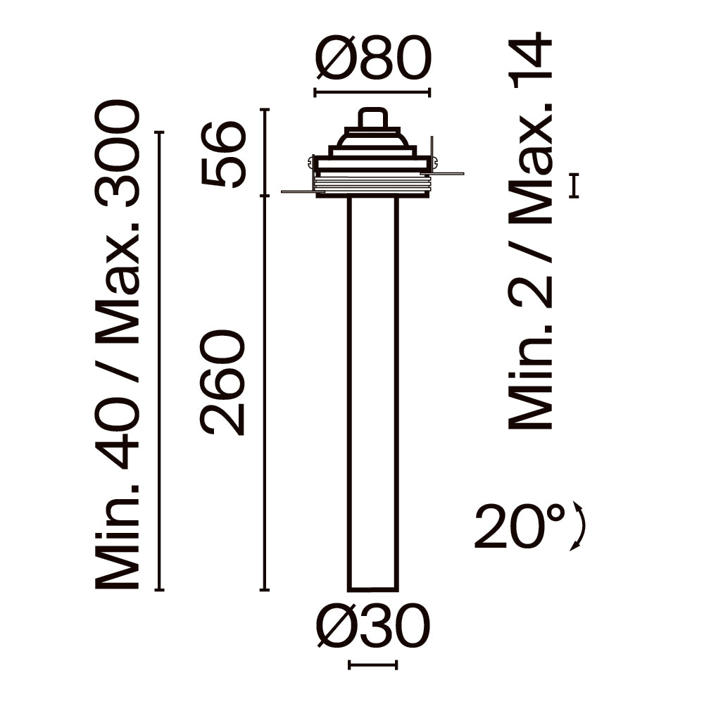 Schiță tehnică C140TRS-L300-7W3K-B