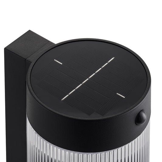 Aplică exterior Clasică cu LED, Negru - Coupar Solar - 2518201003