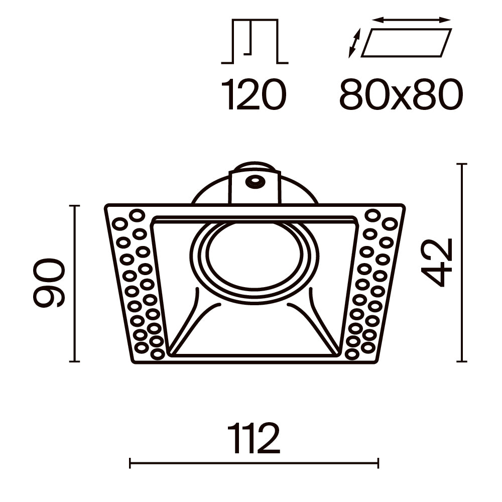 Schiță tehnică DL042-01-SQ-B