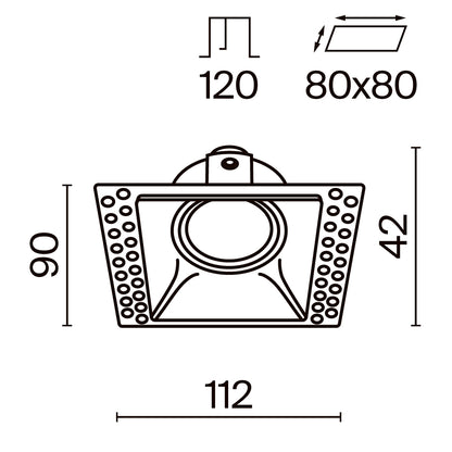 Schiță tehnică DL042-01-SQ-W