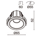 Schiță tehnică DL043-01-10W4K-D-RD-WB