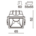 Schiță tehnică DL043-01-10W4K-D-SQ-WB