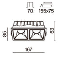 Schiță tehnică DL043-02-15W3K-SQ-W