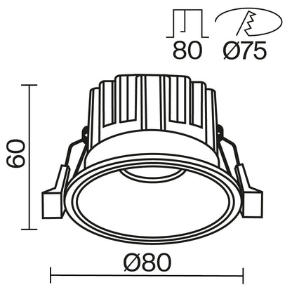 Schiță tehnică DL058-12W3K-B