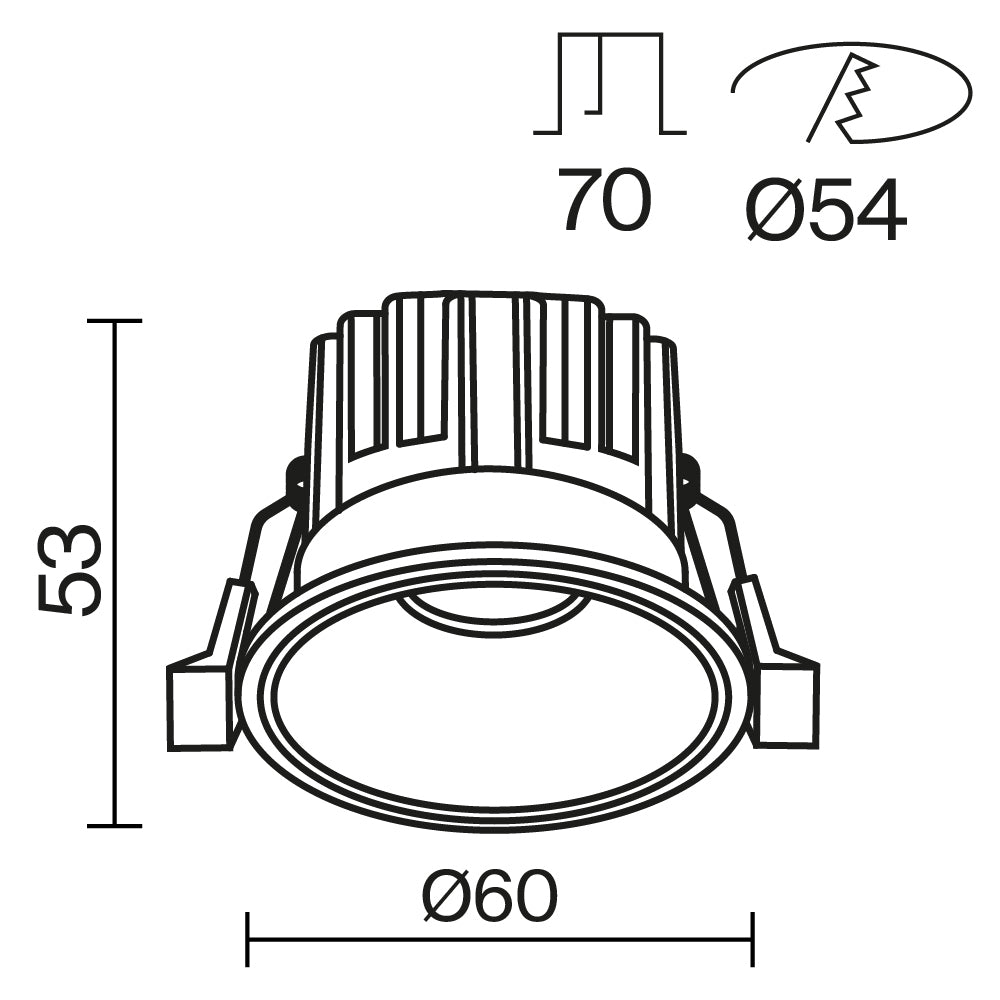 Schiță tehnică DL058-7W3K-BS