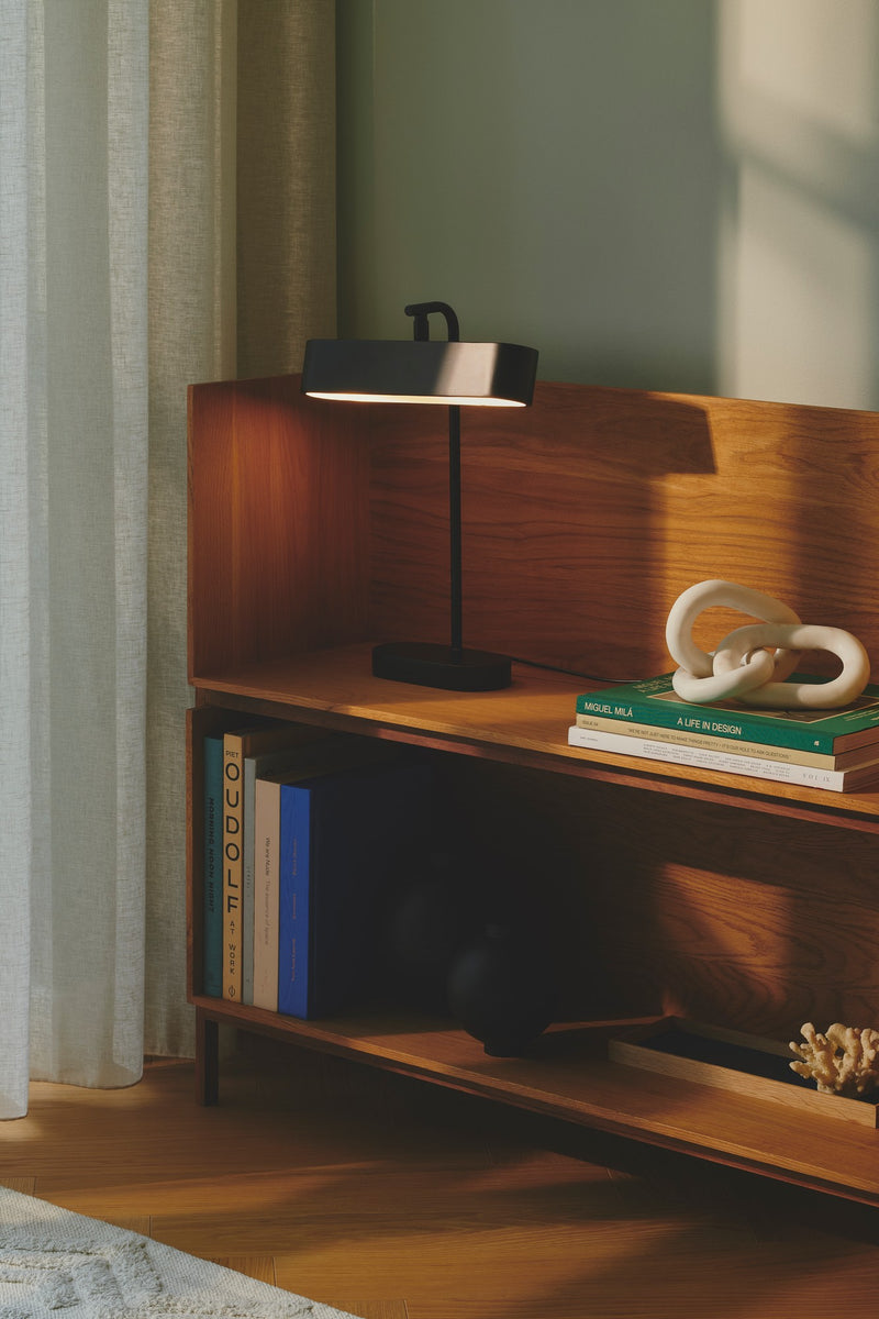 Lampă masă Minimalistă, Negru - Merlin