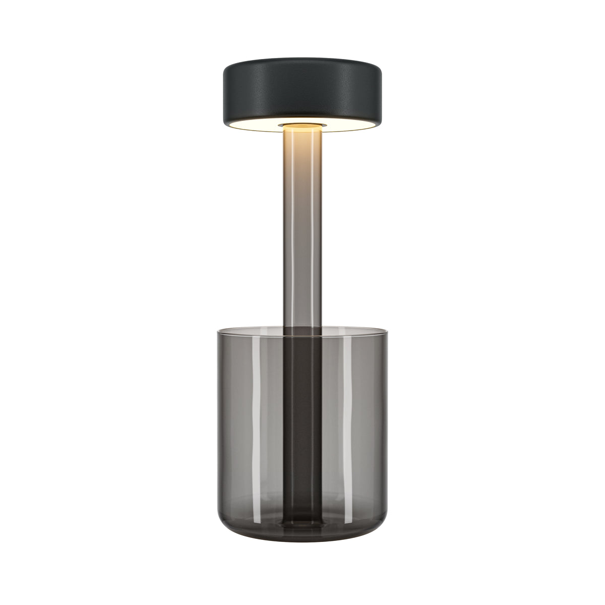 Lampă de masă reîncărcabilă Modernă cu LED 2200/3000/4000K reglabil Ø12cm, Gri