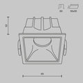 Schiță tehnică DL043-01-10W4K-D-SQ-WB