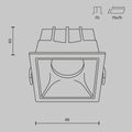 Schiță tehnică DL043-01-15W3K-D-SQ-W