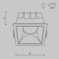 Schiță tehnică DL043-01-15W4K-D-SQ-W