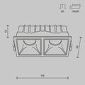 Schiță tehnică DL043-02-10W4K-SQ-WB