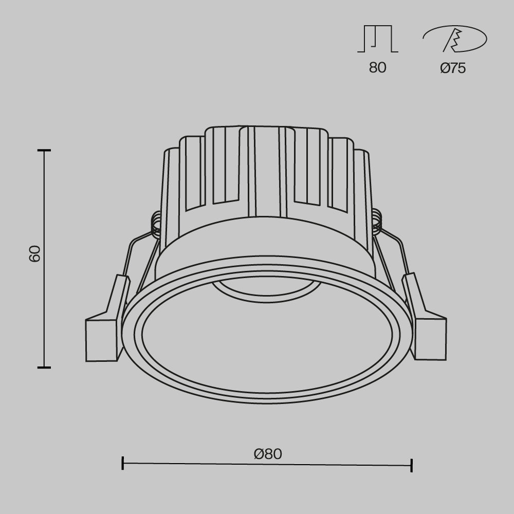 Schiță tehnică DL058-12W3K-B