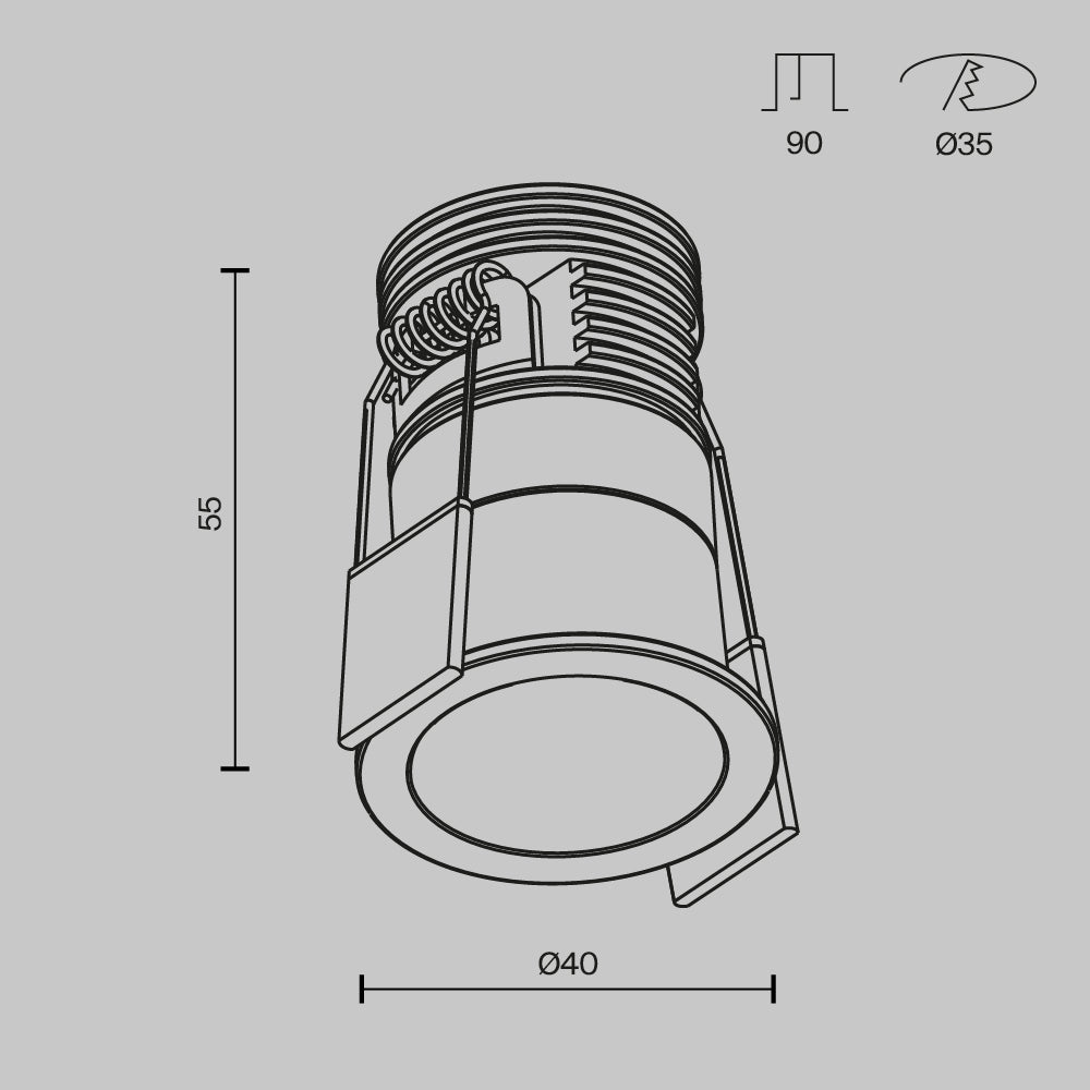 Schiță tehnică DL089-5W3K-BW