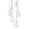 Suspensie EQUINOXE – sticlă transparentă, 65 cm