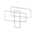 Suspensie FRAME – dreptunghi geometric, LED integrat