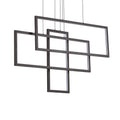 Suspensie FRAME – dreptunghi geometric, LED integrat