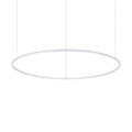 Suspensie HULAHOOP – cercuri albe, LED integrat