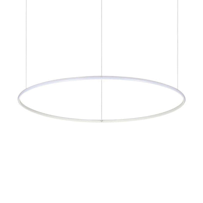 Suspensie HULAHOOP – cercuri albe, LED integrat