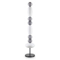 Lampadar LUMIERE – sticlă albă și fumurie, LED integrat