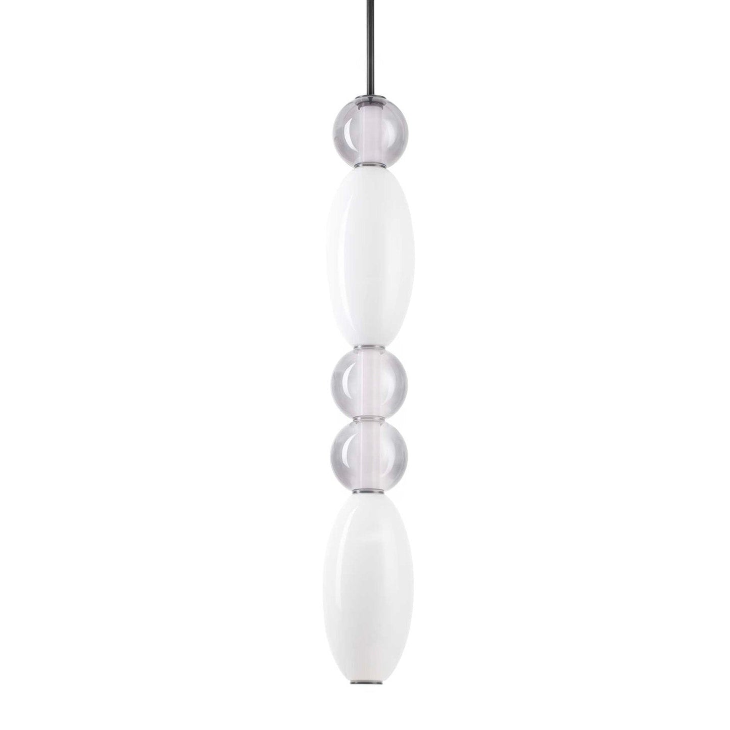 Suspensie LUMIERE – tub din sticlă suflată, LED integrat