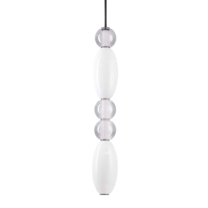 Suspensie LUMIERE – tub din sticlă suflată, LED integrat