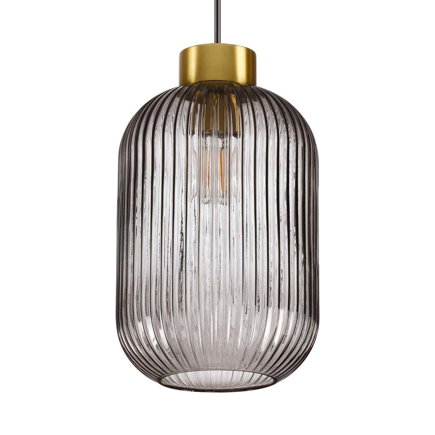 Suspensie MINT – sticlă art deco, gri sau verde