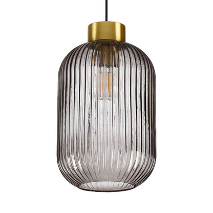 Suspensie MINT – sticlă art deco, gri sau verde