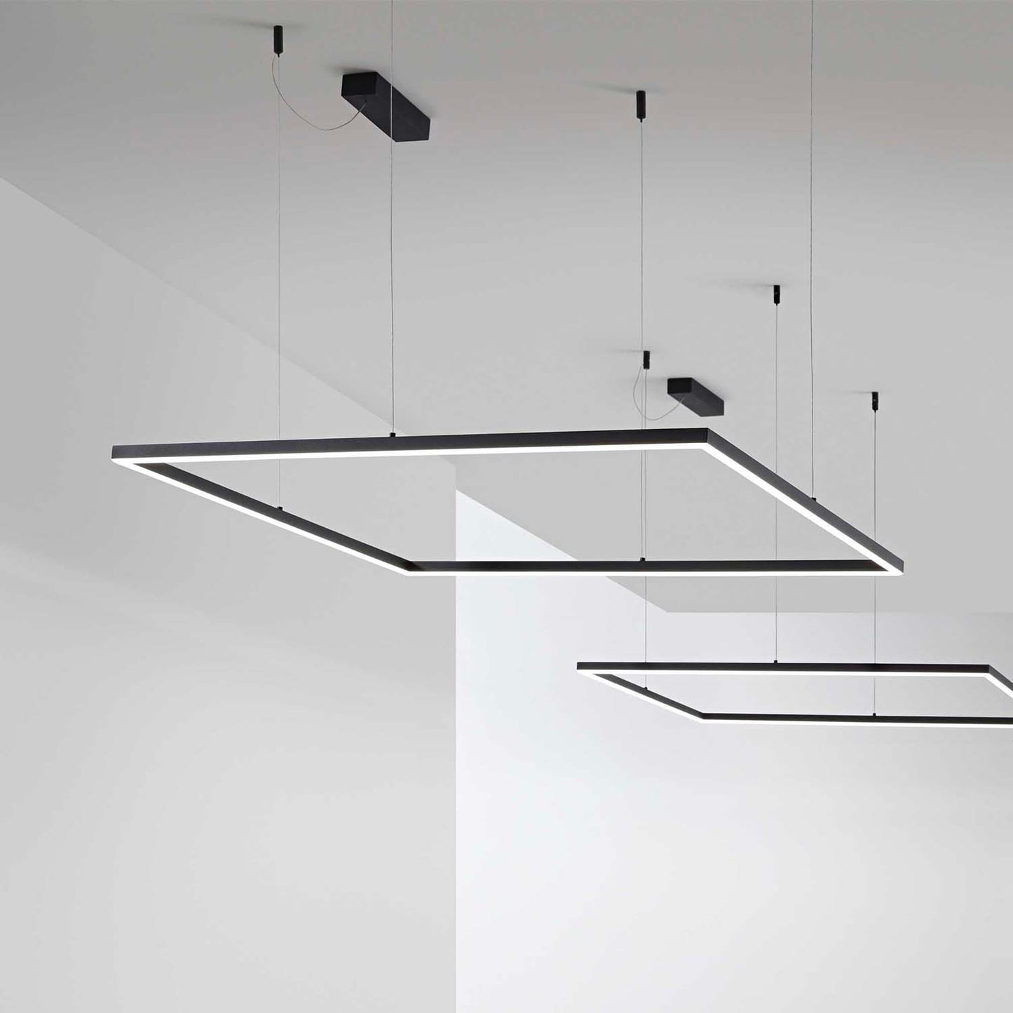 Suspensie ORACLE SLIM SQUARE – inel pătrat, LED integrat