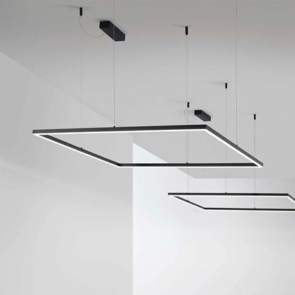 Suspensie ORACLE SLIM SQUARE – inel pătrat, LED integrat