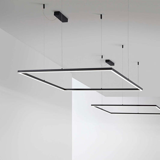 Suspensie ORACLE SLIM SQUARE – inel pătrat, LED integrat
