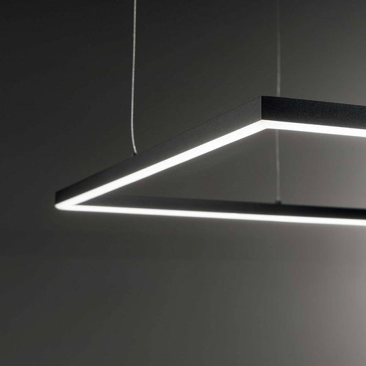 Suspensie ORACLE SLIM SQUARE – inel pătrat, LED integrat