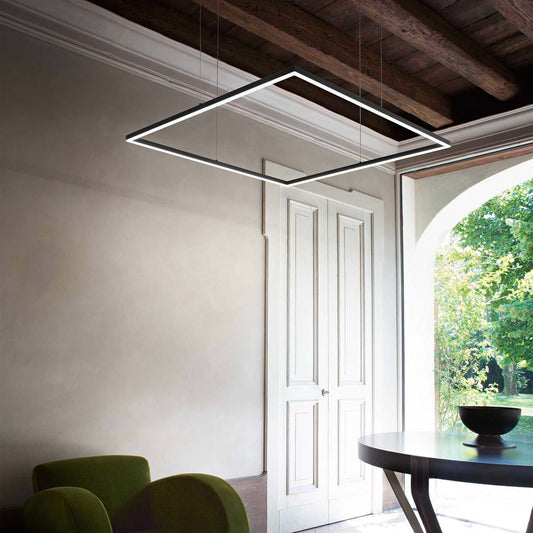Suspensie ORACLE SLIM SQUARE – inel pătrat, LED integrat