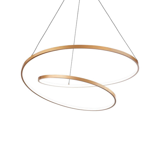 Suspensie OZ – serpentină LED, oțel