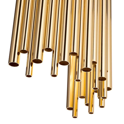 Aplică PAN – tub auriu, art deco
