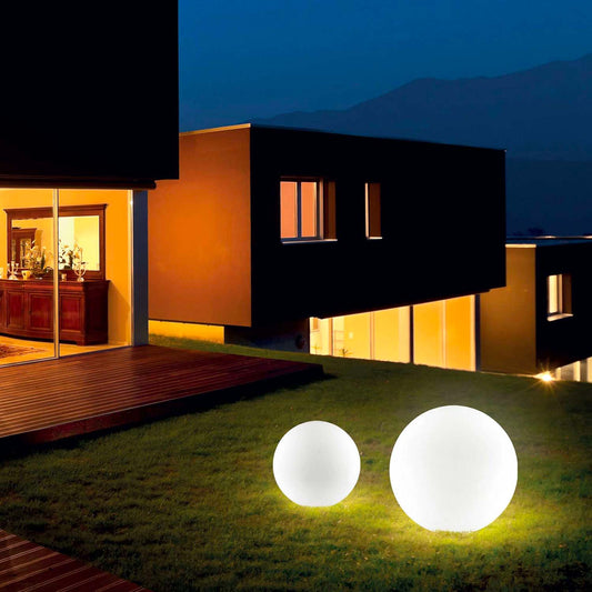 Glob luminos SOLE – exterior, ABS alb, IP44