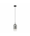 Pendul LED Sticlă Fumurie - Negru – Zambelis 23217