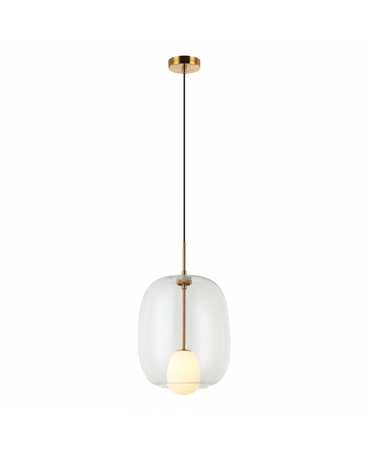 Pendul Sticlă Transparentă - Auriu – Zambelis 22057